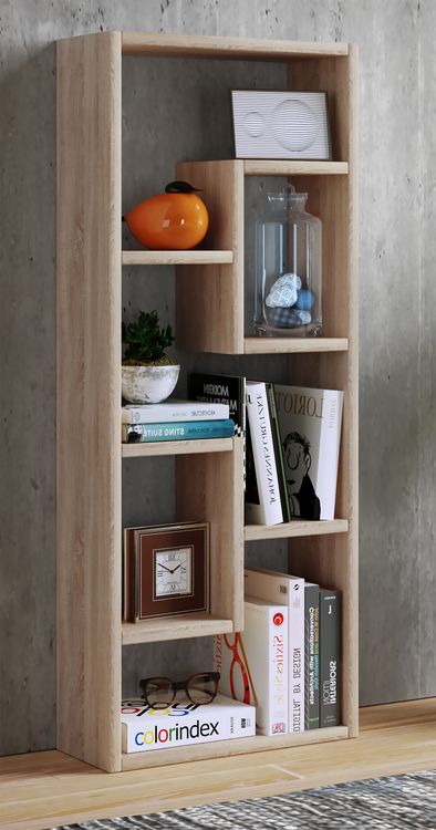 Produktbild: Holz Stand Regal Raumteiler B&uuml;cher Standregal Vilo