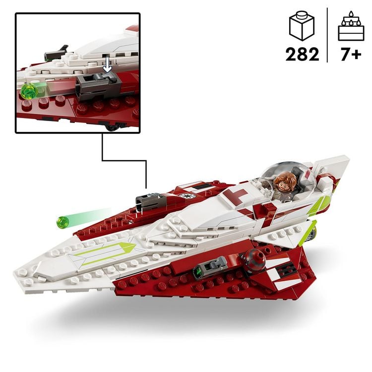 Produktbild: LEGO Star Wars Obi-Wan Kenobis Jedi Starfighter, Raumschiff Set 75333