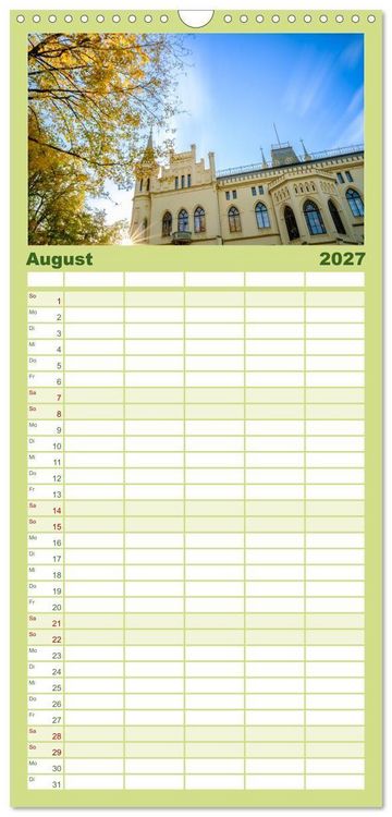Produktbild: Familienplaner 2027 - Ein Blick auf Leer (Ostfriesland) mit 5 Spalten (Wandkalender, 21 x 45 cm) CALVENDO
