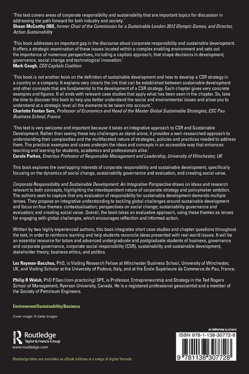 Produktbild: Corporate Responsibility and Sustainable Development