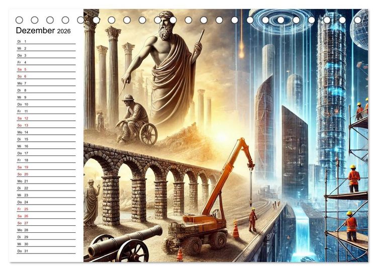 Produktbild: Fortschritt im Fokus - Wandel der Zeit (Tischkalender 2026 DIN A5 quer), CALVENDO Monatskalender