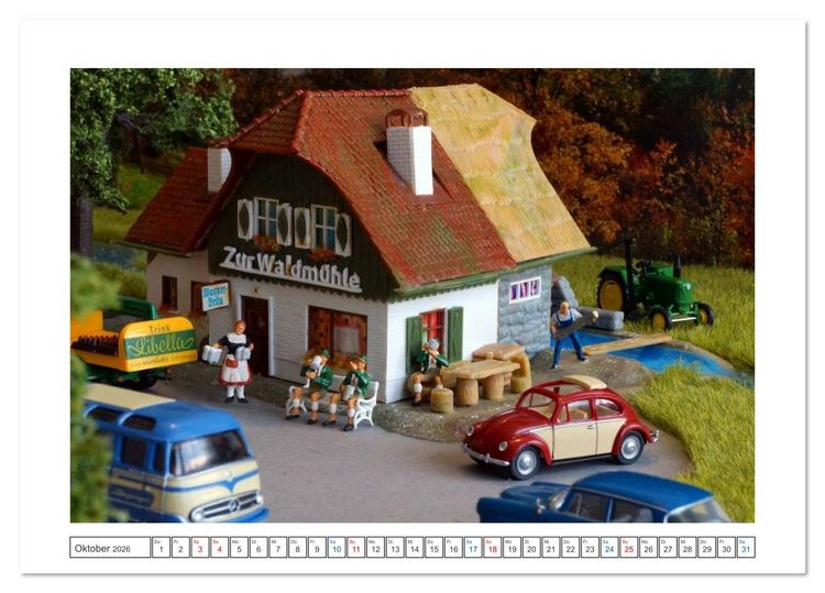 Produktbild: Architektur in Miniatur (Tischkalender 2026 DIN A5 quer), CALVENDO Monatskalender