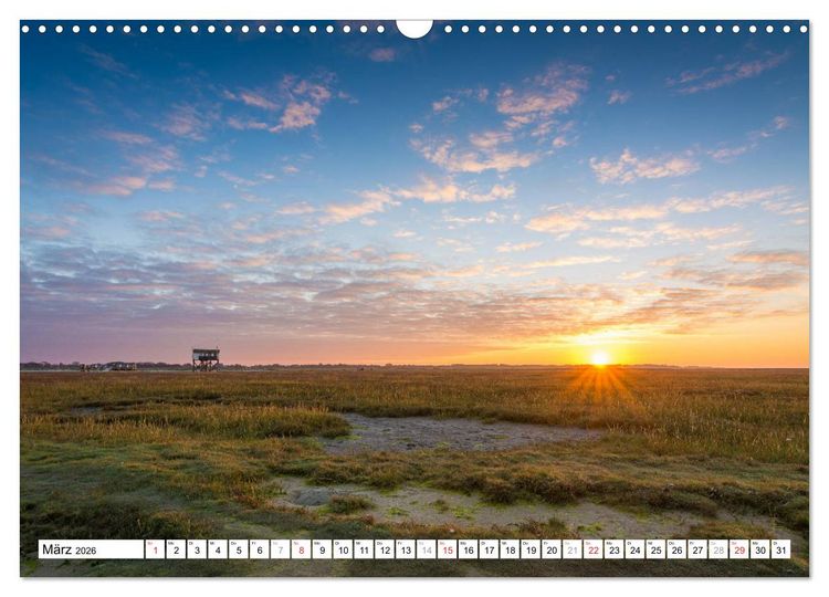 Produktbild: Eiderstedt - Willkommen am Watt (Wandkalender 2026 DIN A3 quer), CALVENDO Monatskalender