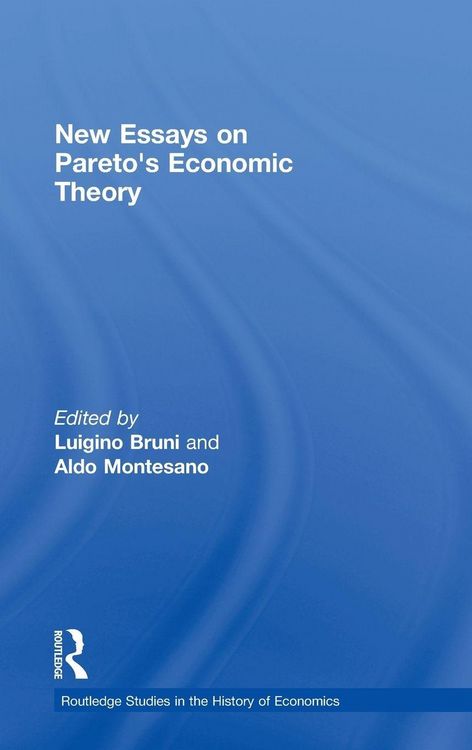 Produktbild: New Essays on Pareto's Economic Theory