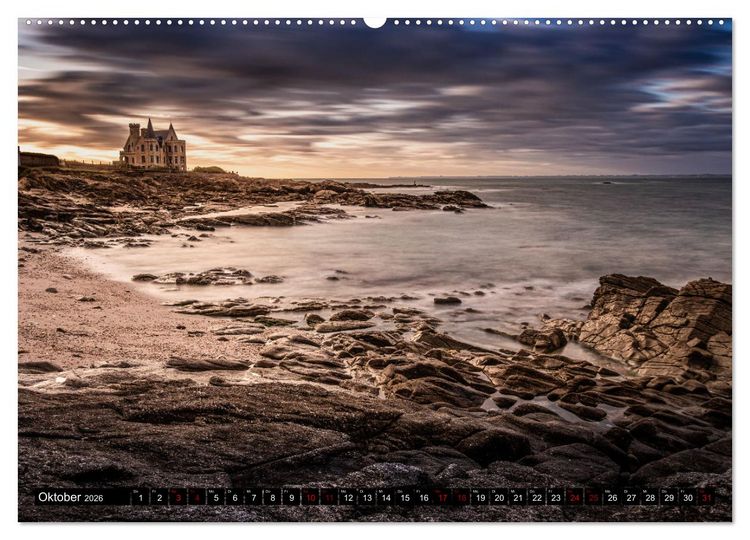 Produktbild: C&ocirc;te Sauvage - Die wilde K&uuml;ste der Bretagne (Wandkalender 2026 DIN A2 quer), CALVENDO Monatskalender