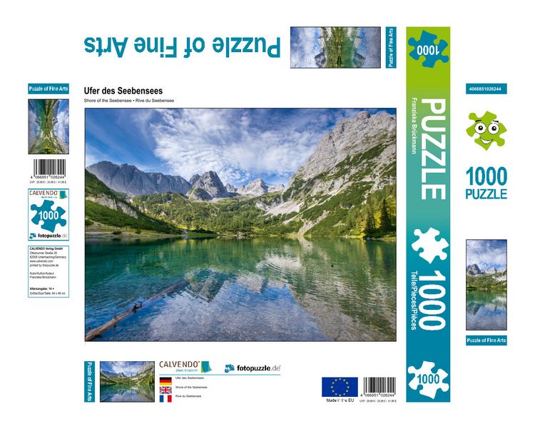 Produktbild: CALVENDO Puzzle Ufer des Seebensees | 1000 Teile Lege-Gr&ouml;&szlig;e 64x48cm Foto-Puzzle f&uuml;r gl&uuml;ckliche Stunden