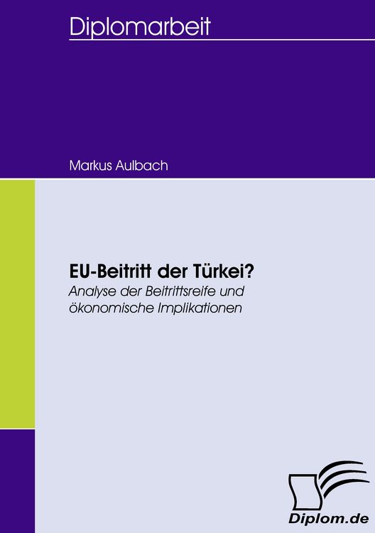 Produktbild: EU-Beitritt der T&uuml;rkei?