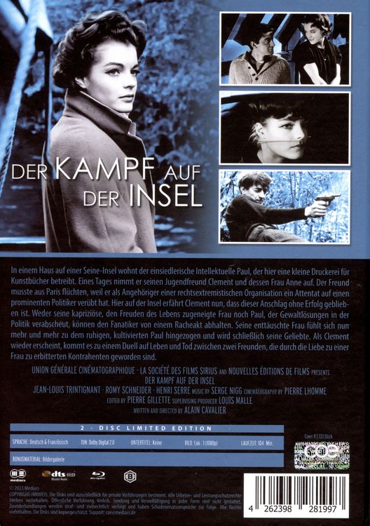 Produktbild: DER KAMPF AUF DER INSEL - 2-Disc Mediabook - Cover B - Limited Edition auf 333 St&uuml;ck (Blu-ray+DVD)