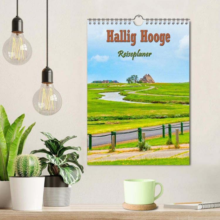 Produktbild: Hallig Hooge - Reiseplaner (Wandkalender 2026 DIN A4 hoch), CALVENDO Monatskalender