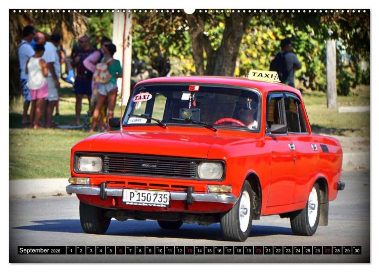Produktbild: AUTO-LEGENDE MOSKWITSCH (hochwertiger Premium Wandkalender 2026 DIN A2 quer), Kunstdruck in Hochglanz