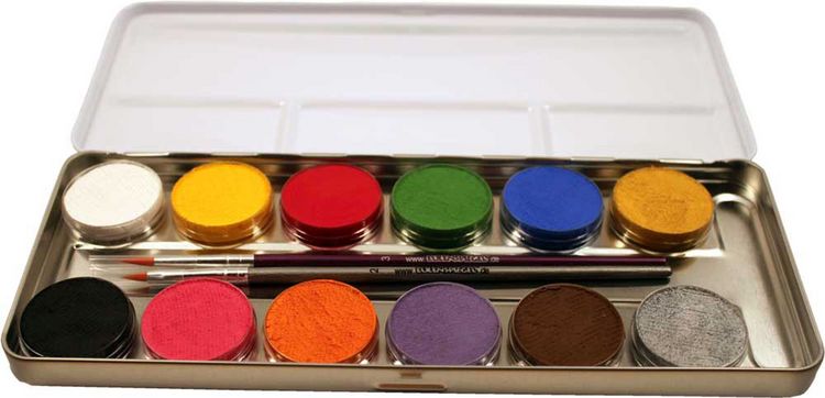 Produktbild: Eulenspiegel 212004 12 Farben Metall-Palette