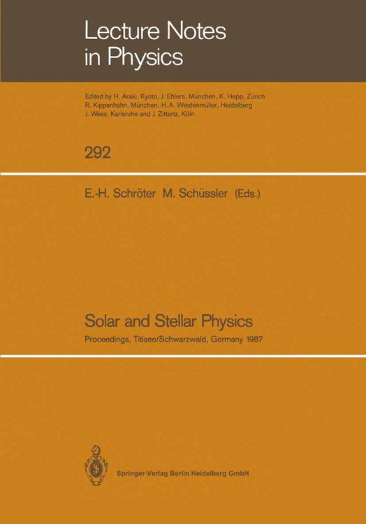 Produktbild: Solar and Stellar Physics