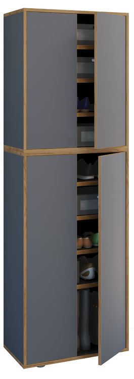 Produktbild: XL Holz Gro&szlig;er Schuhschrank Schuhkommode Salia B60