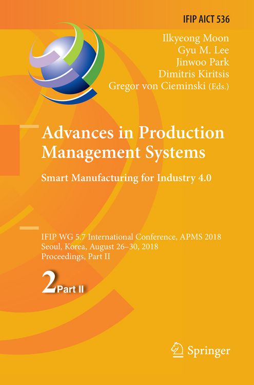 Produktbild: Advances in Production Management Systems. Smart Manufacturing for Industry 4.0
