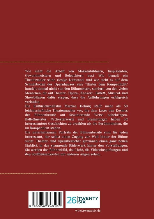 Produktbild: Hinter dem Rampenlicht