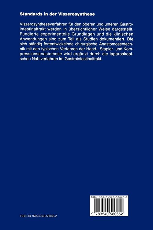 Produktbild: Standards in der Viszerosynthese