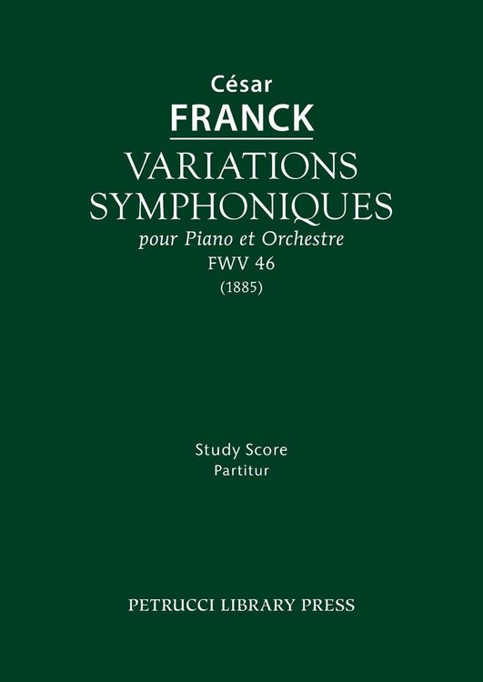 Produktbild: Variations symphoniques, FWV 46