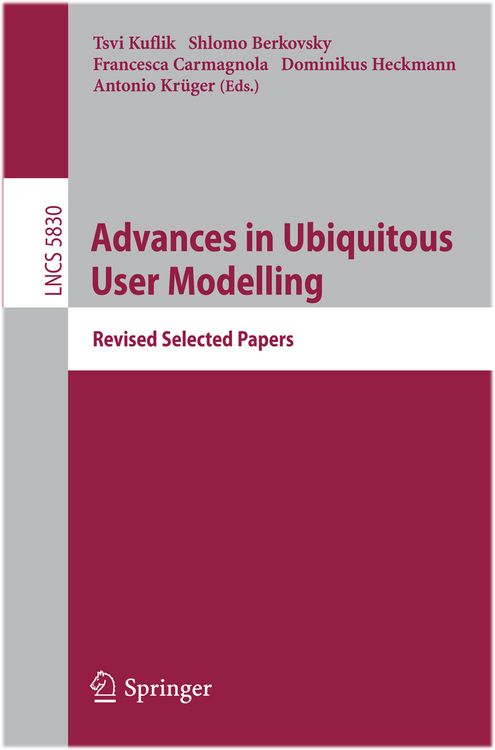 Produktbild: Advances in Ubiquitous User Modelling