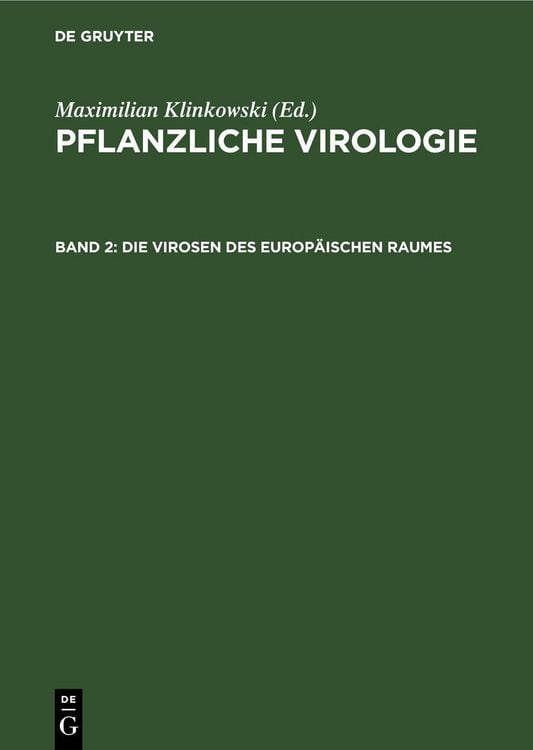 Produktbild: Die Virosen des europ&auml;ischen Raumes