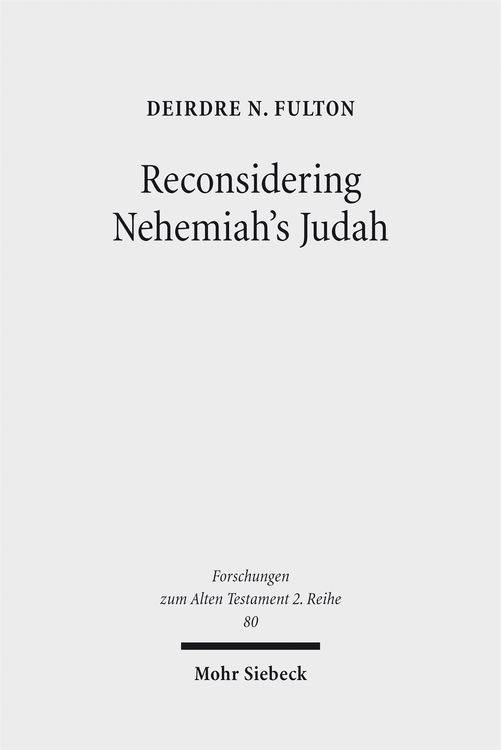 Produktbild: Reconsidering Nehemiah's Judah