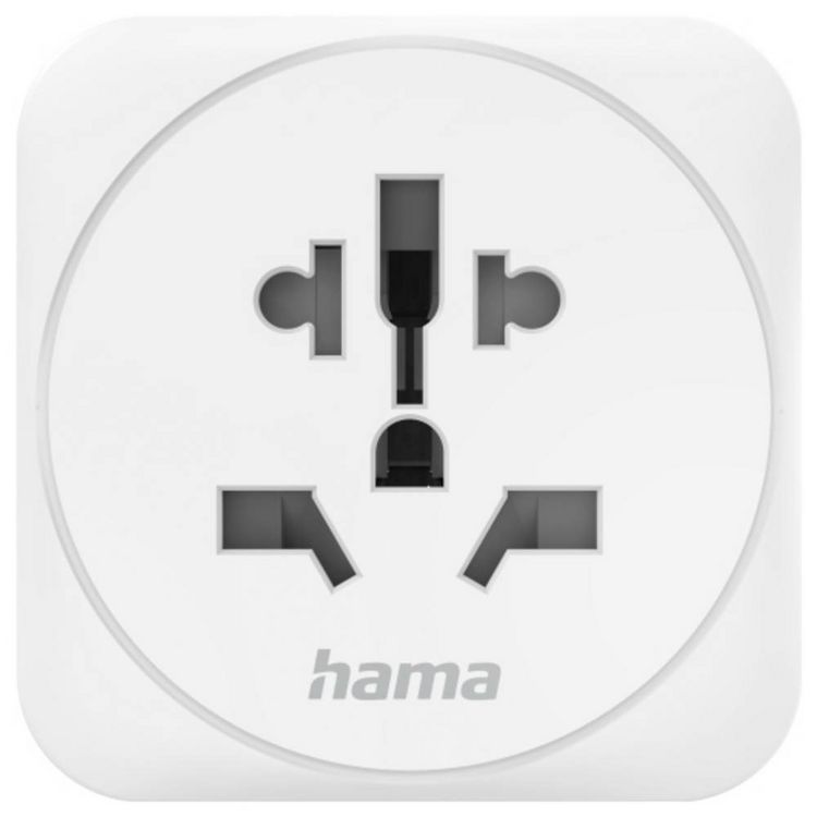 Produktbild: Hama 00223455 Reiseadapter Reiseadapter Typ E und F, 3-polig, universal, Welt nach Europa, Wei&szlig;