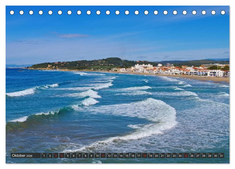 Produktbild: Costa de Ponent - Unterwegs zwischen Barcelona und Tarragona (Tischkalender 2026 DIN A5 quer), CALVENDO Monatskalender