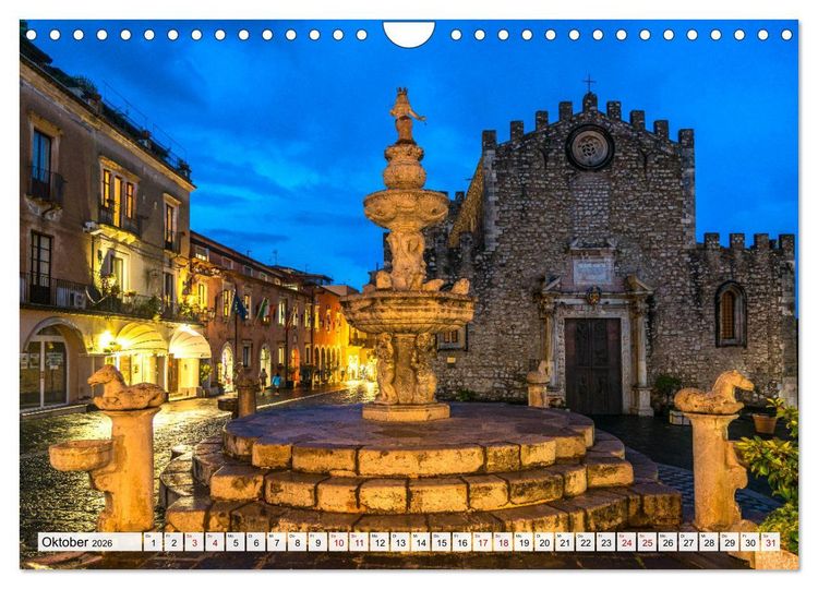 Produktbild: Sizilien - Taormina (Wandkalender 2026 DIN A4 quer), CALVENDO Monatskalender