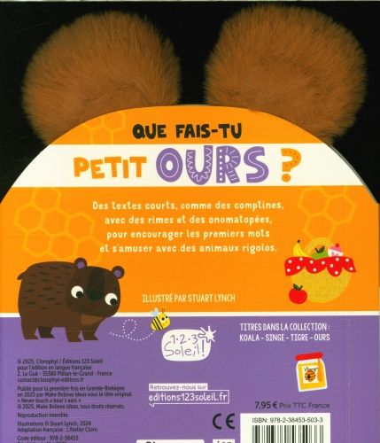 Produktbild: Que fais-tu petit ours ?