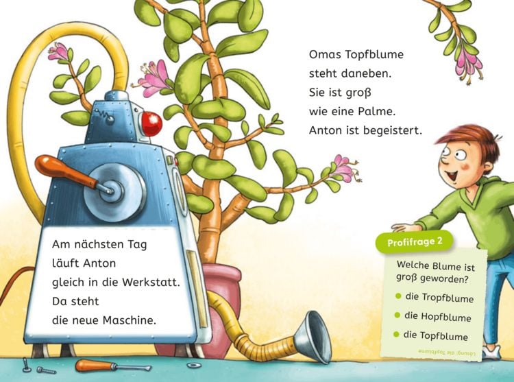 Produktbild: Leseprofis &ndash; Die total verr&uuml;ckte Schrumpf-Maschine, 1. Klasse
