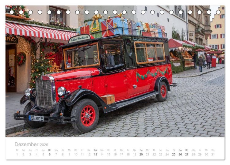 Produktbild: Bus, Bahn und Co. - Faszinierende Fahrzeuge (Tischkalender 2026 DIN A5 quer), CALVENDO Monatskalender