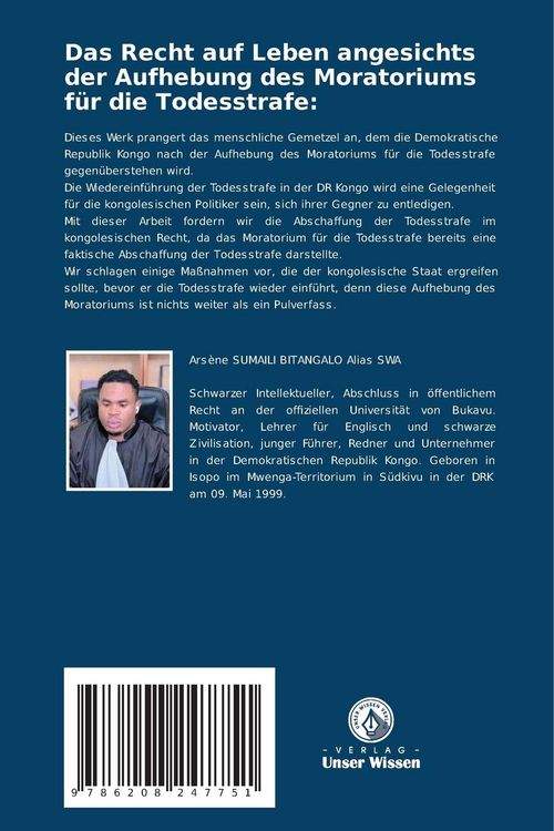 Produktbild: Das Recht auf Leben angesichts der Aufhebung des Moratoriums f&uuml;r die Todesstrafe: