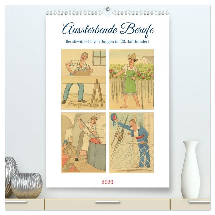 Produktbild: Aussterbende Berufe (hochwertiger Premium Wandkalender 2026 DIN A2 hoch), Kunstdruck in Hochglanz