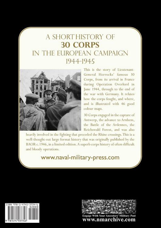 Produktbild: A History Of 30 Corps in The European Campaign 1944-1945