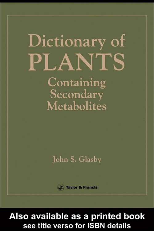 Produktbild: Directory Of Plants Containing Secondary Metabolites