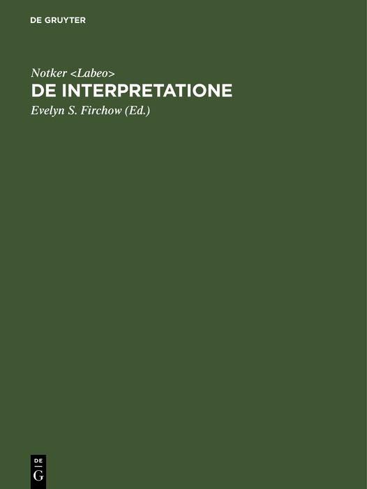 Produktbild: De interpretatione