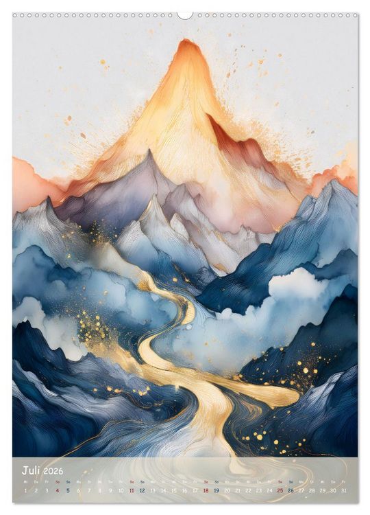 Produktbild: Mystische Berge (Wandkalender 2026 DIN A2 hoch), CALVENDO Monatskalender