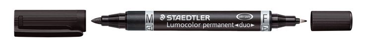 Produktbild: STADTLER Zweispitzmarker Lumocolor perm schw
