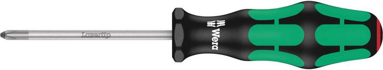Produktbild: Wera 350 05008710001 Werkstatt Kreuzschlitz-Schraubendreher PH 1 Klingenl&auml;nge: 80mm