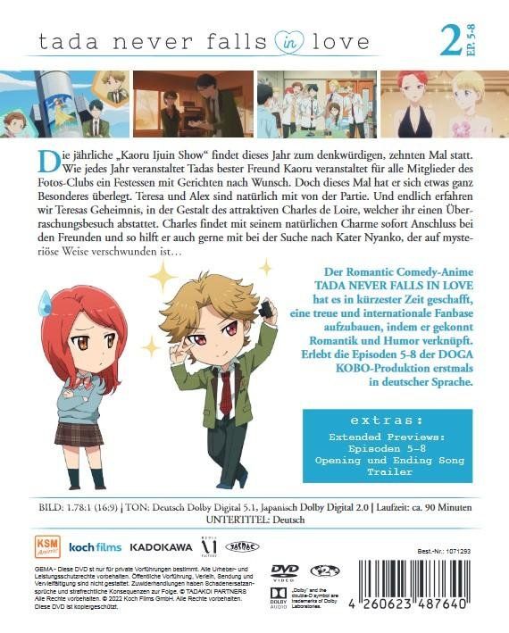 Produktbild: Tada Never Falls in Love Vol. 2 (Ep. 5-8)