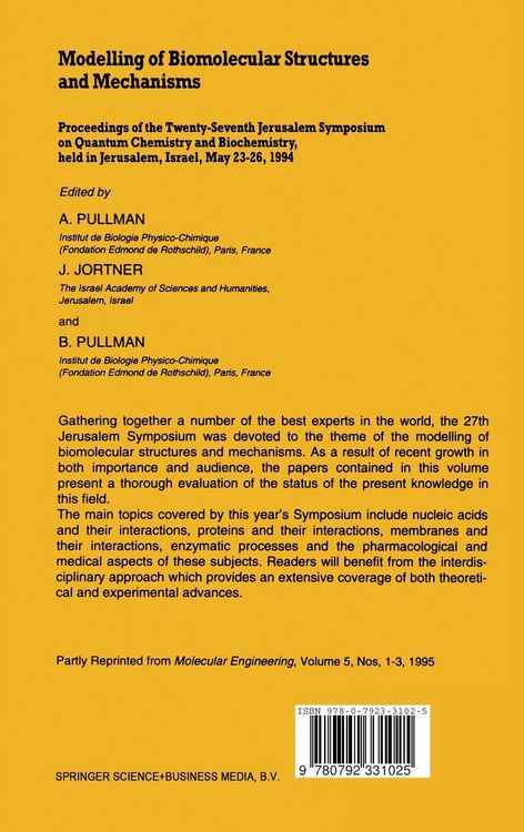 Produktbild: Modelling of Biomolecular Structures and Mechanisms