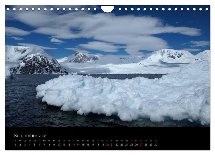 Produktbild: Antarktische Impressionen (Wandkalender 2026 DIN A4 quer), CALVENDO Monatskalender