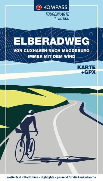 Produktbild: KOMPASS Fahrrad-Tourenkarte Elberadweg von Cuxhaven nach Magdeburg 1:50.000