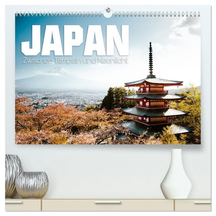 Produktbild: Japan - Zwischen Tempeln und Neonlicht (hochwertiger Premium Wandkalender 2026 DIN A2 quer), Kunstdruck in Hochglanz