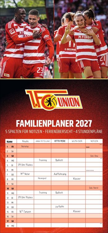 Produktbild: 1. FC Union Berlin Familienplaner 2027