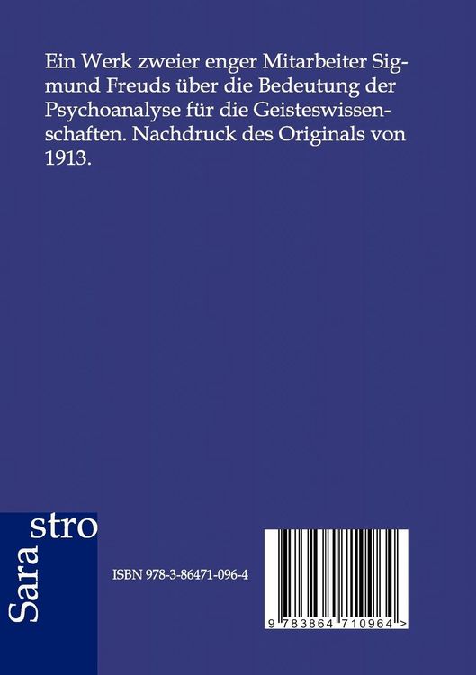Produktbild: Die Bedeutung der Psychoanalyse f&uuml;r die Geisteswissenschaften