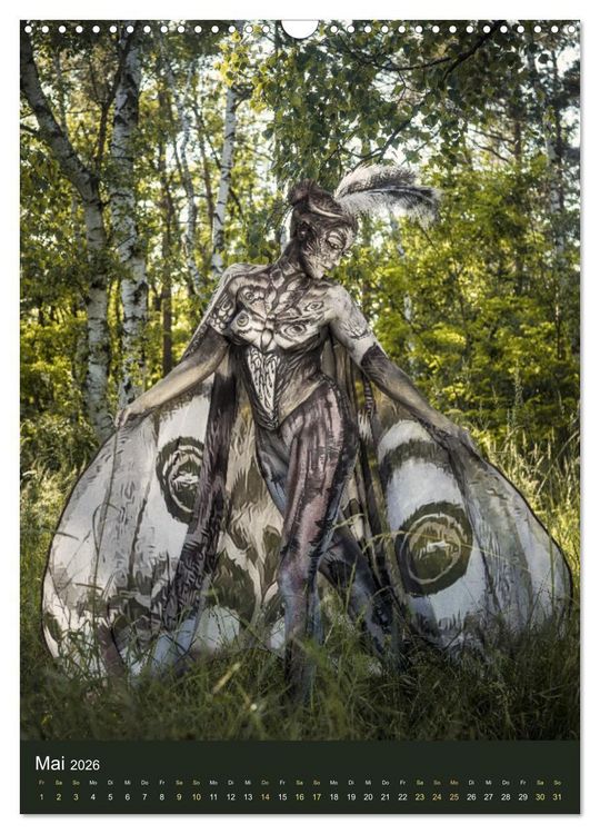 Produktbild: Bodypainting Adventures - Farbe auf nackter Haut (Wandkalender 2026 DIN A3 hoch), CALVENDO Monatskalender