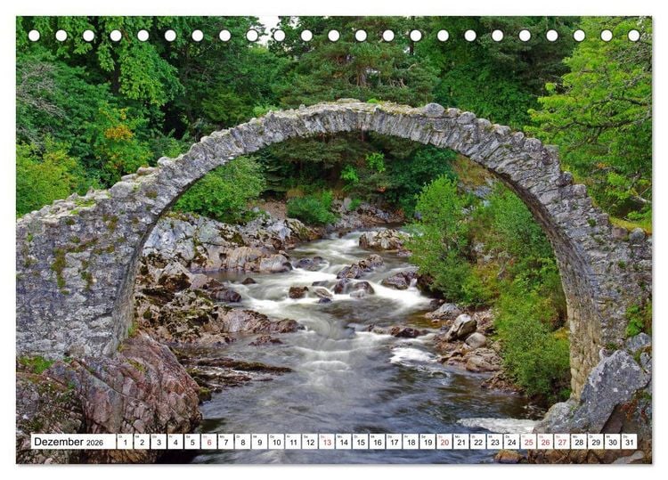 Produktbild: Schottland - Der Norden Gro&szlig;britanniens (Tischkalender 2026 DIN A5 quer), CALVENDO Monatskalender