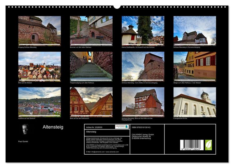Produktbild: Altensteig (hochwertiger Premium Wandkalender 2026 DIN A2 quer), Kunstdruck in Hochglanz