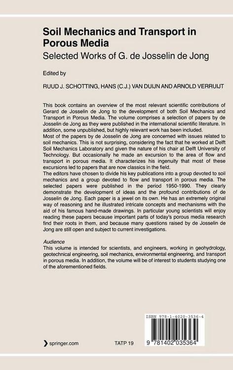 Produktbild: Soil Mechanics and Transport in Porous Media
