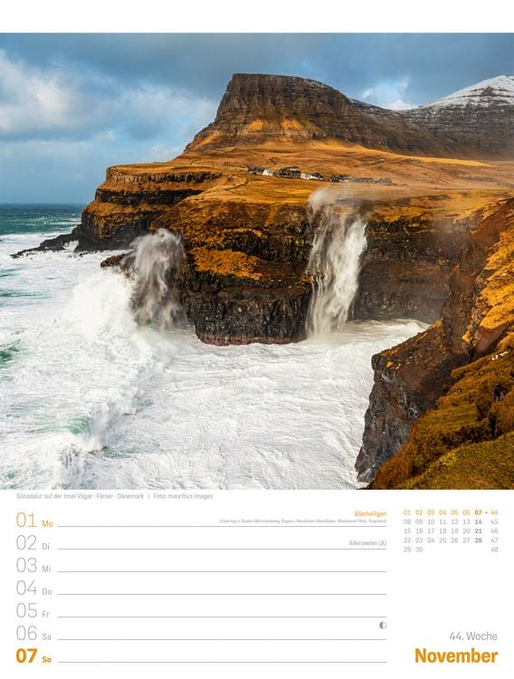 Produktbild: Planet Erde Wochenplaner Kalender 2027 | Landschaften der Welt